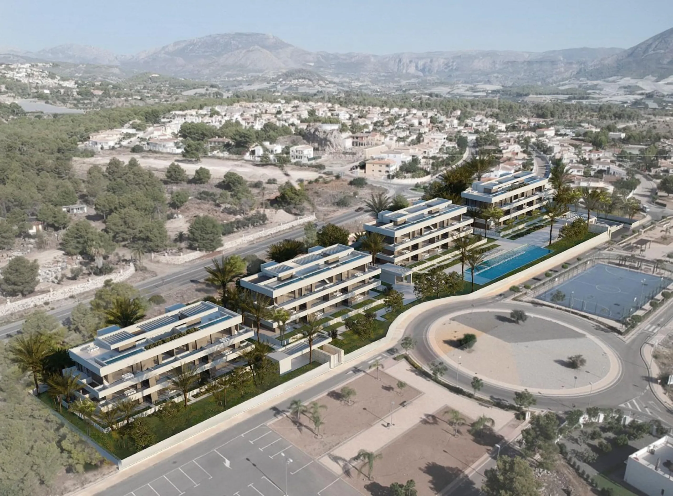 New apartments in complete urbanization and sea views