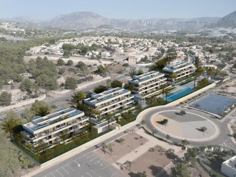 New apartments in complete urbanization and sea views