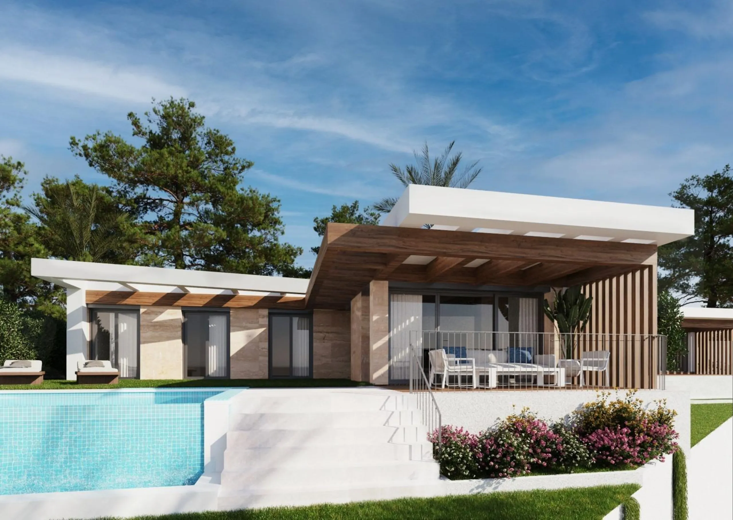 New development of single-family homes in Polop