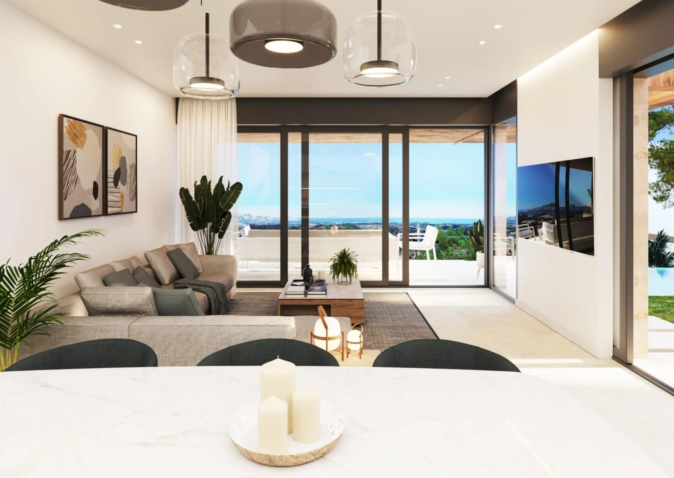 New development of single-family homes in Polop