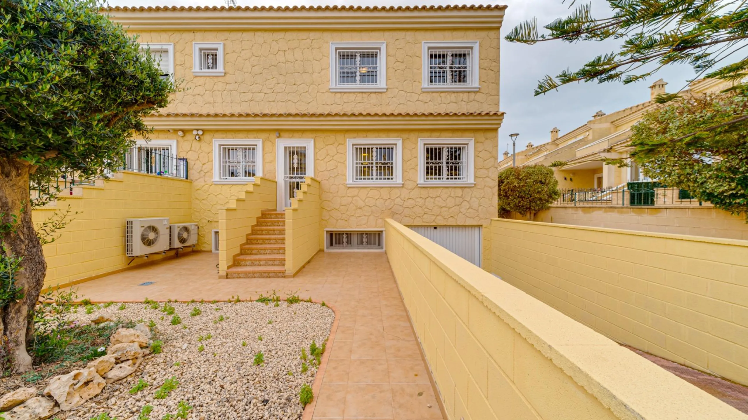 Large corner semi-detached house with sea views,