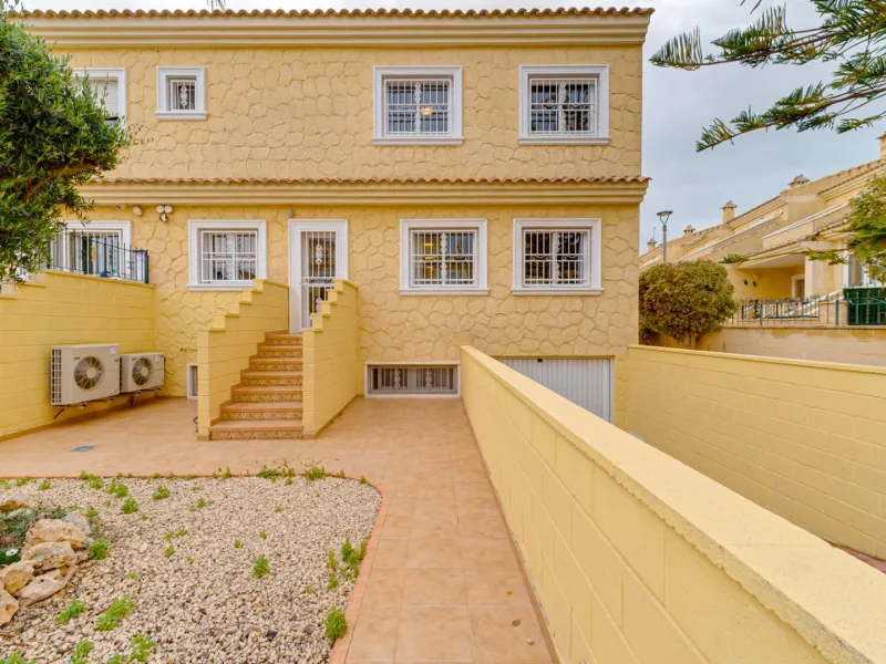 Large corner semi-detached house with sea views,