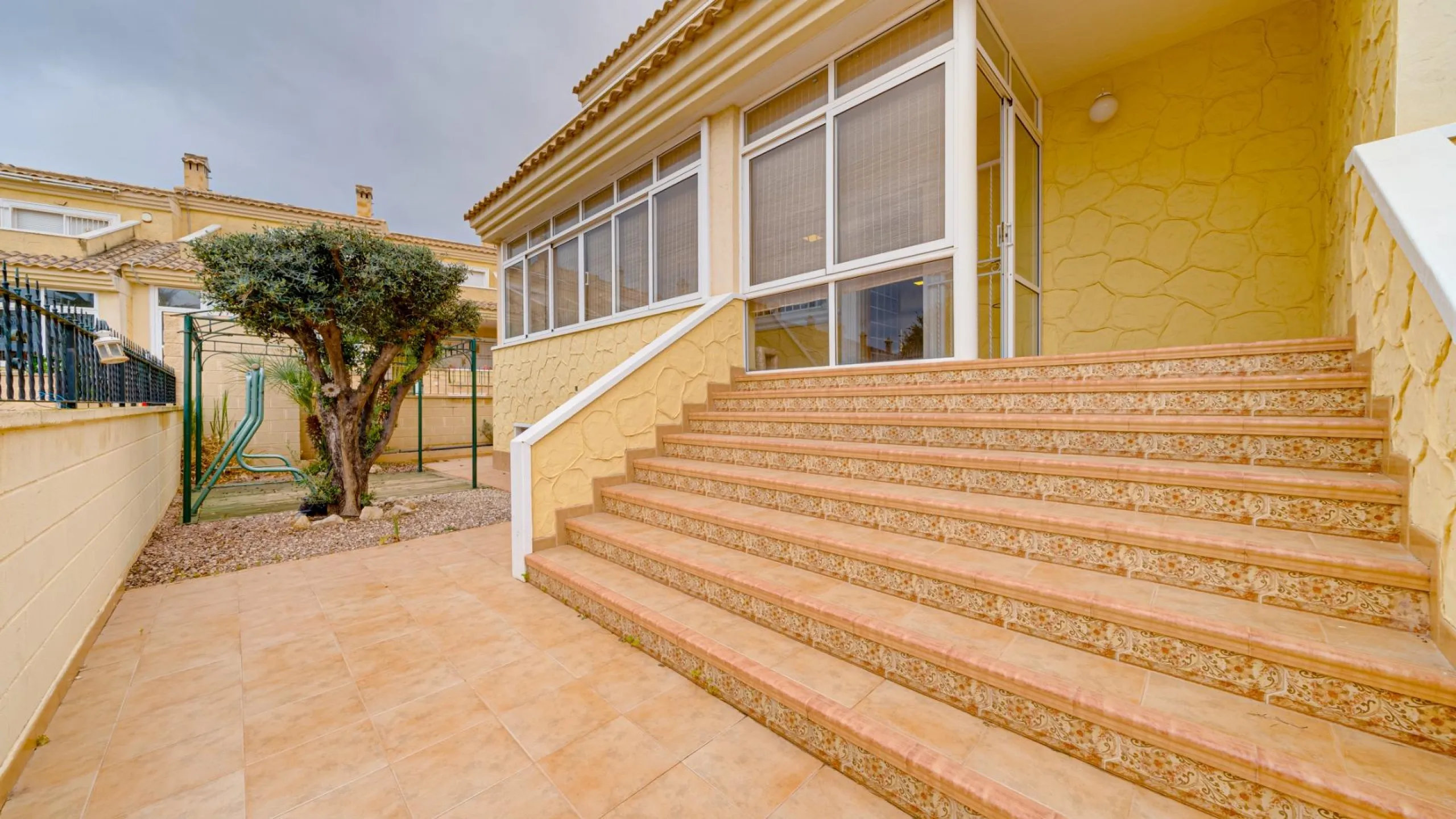 Large corner semi-detached house with sea views,