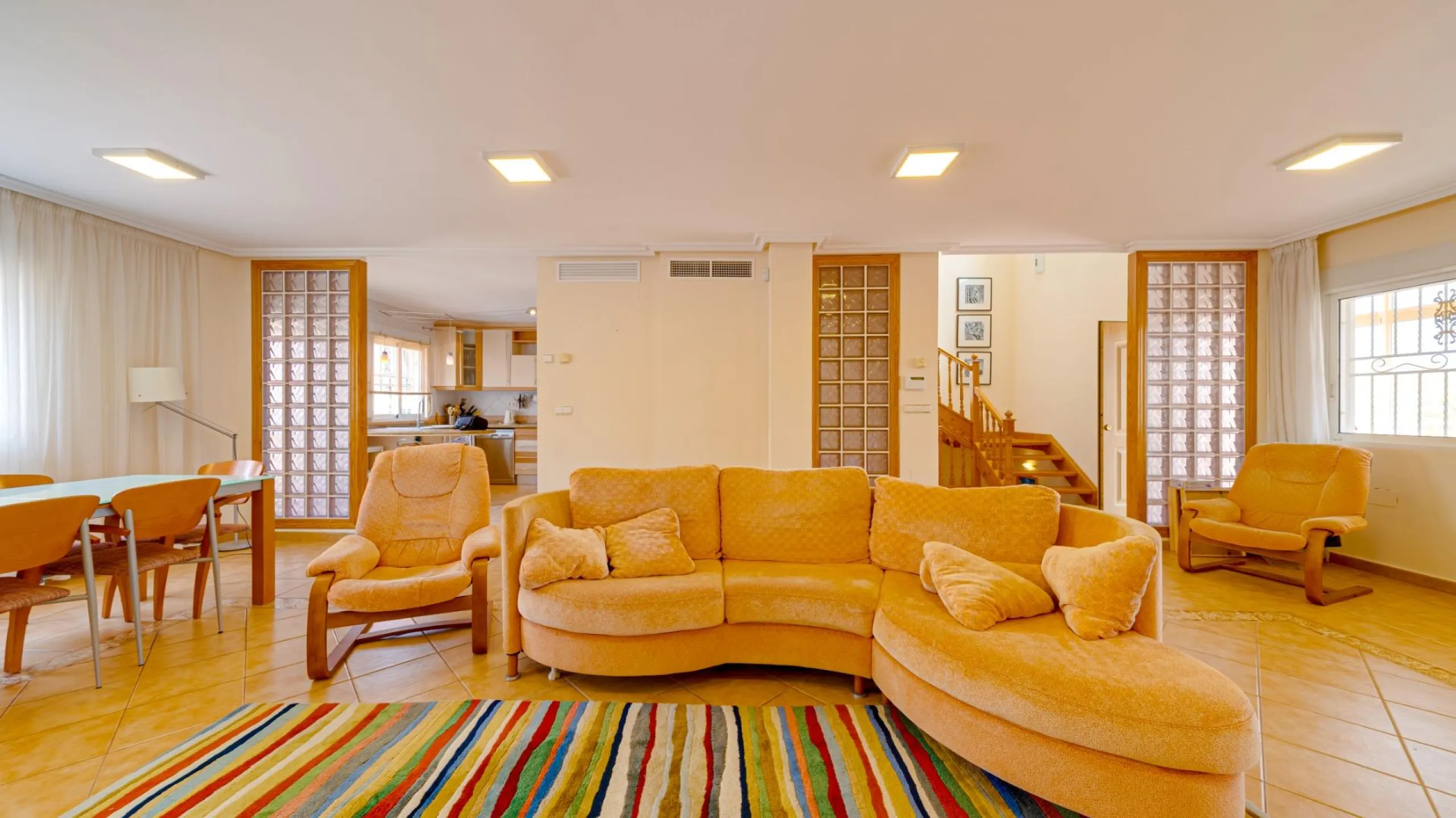 Large corner semi-detached house with sea views,