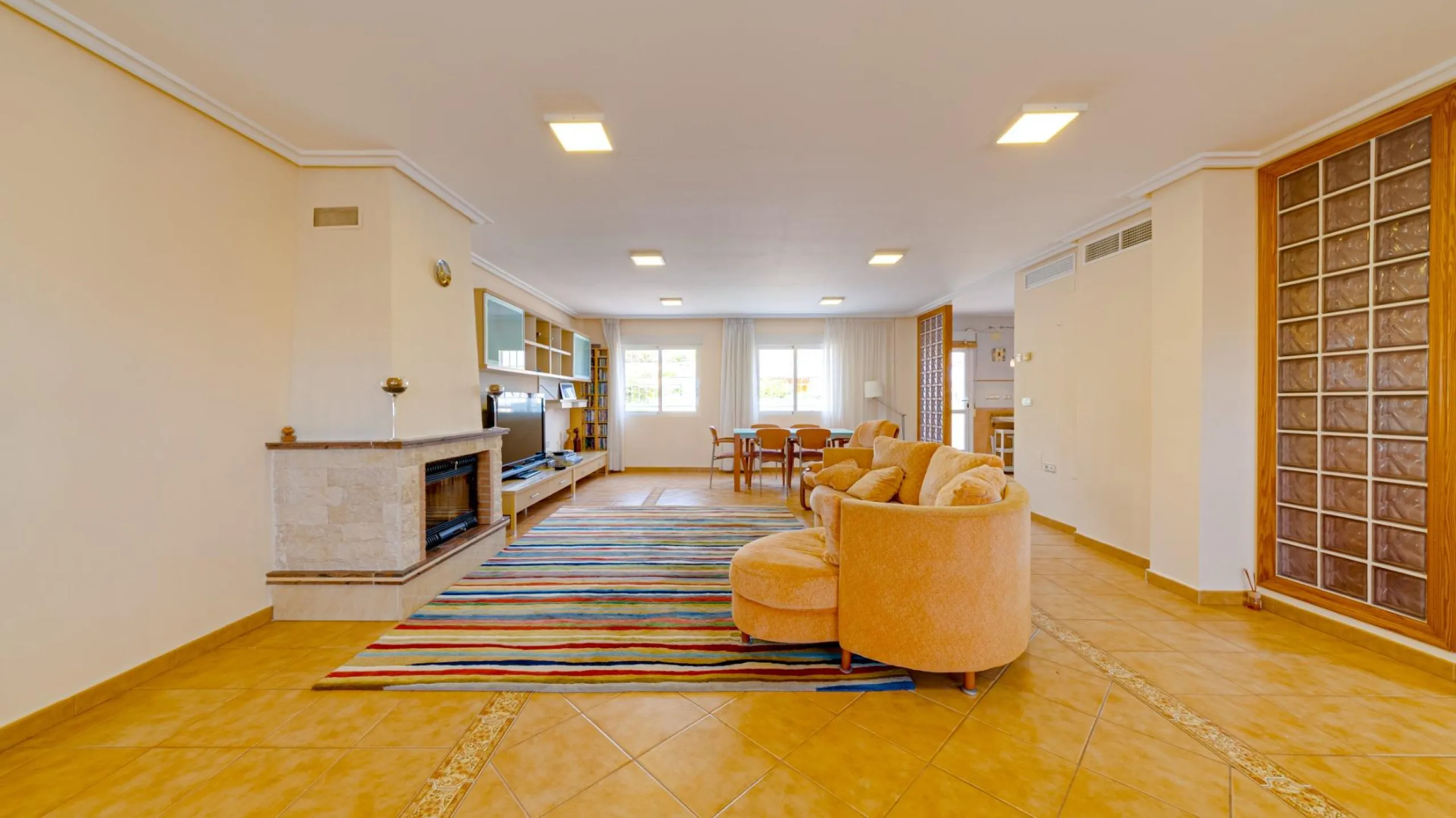 Large corner semi-detached house with sea views,