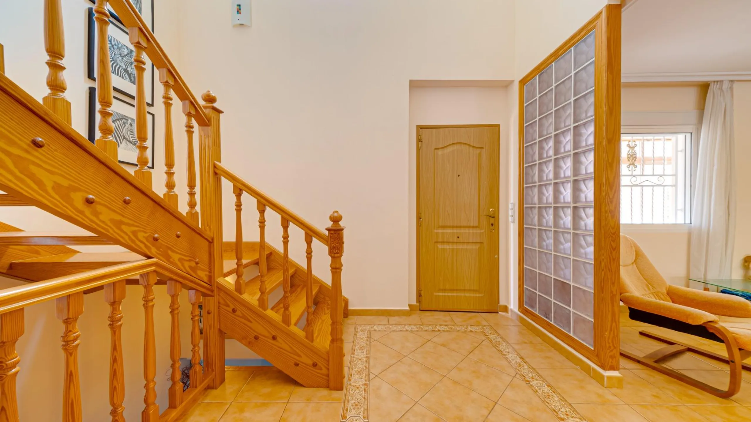 Large corner semi-detached house with sea views,