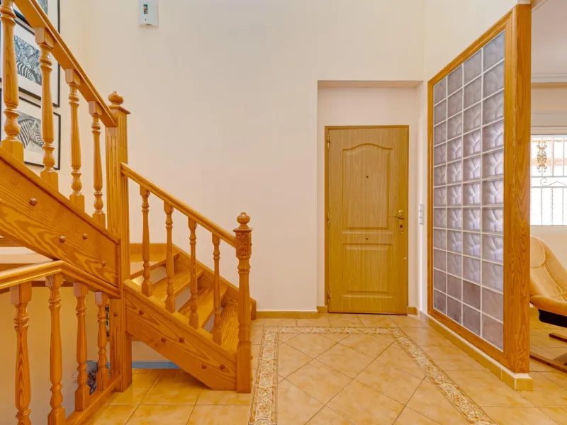 Large corner semi-detached house with sea views,