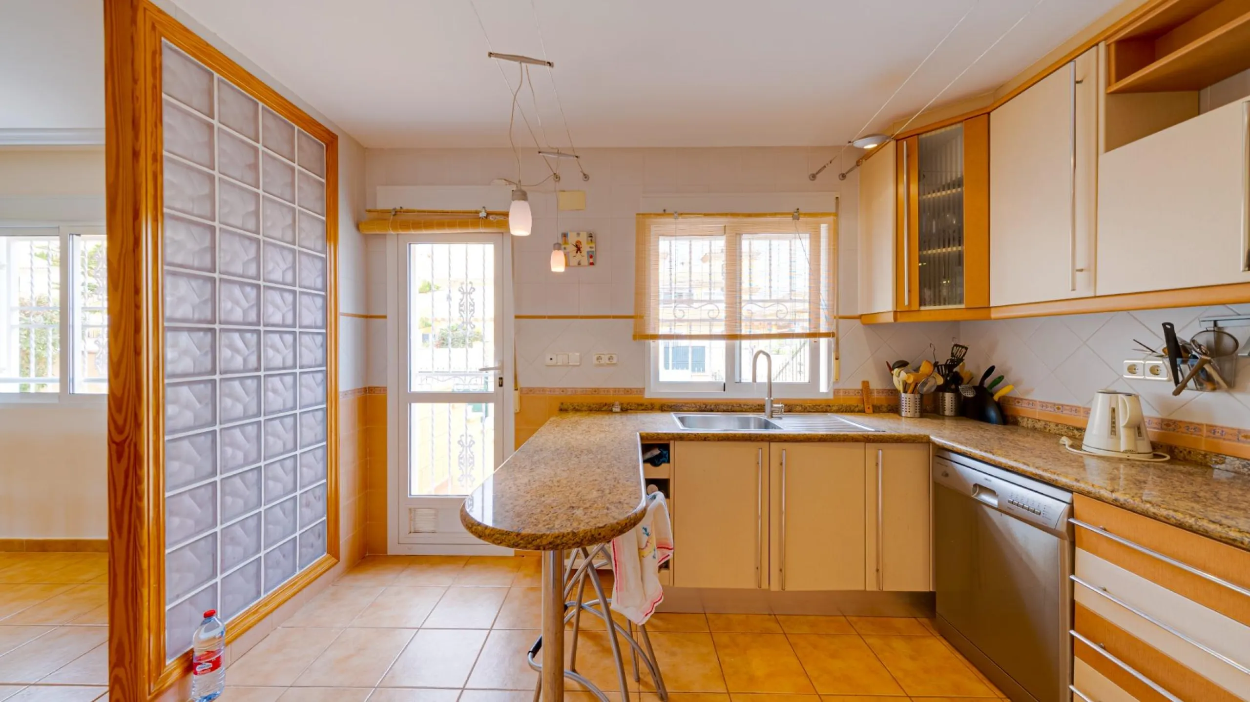 Large corner semi-detached house with sea views,
