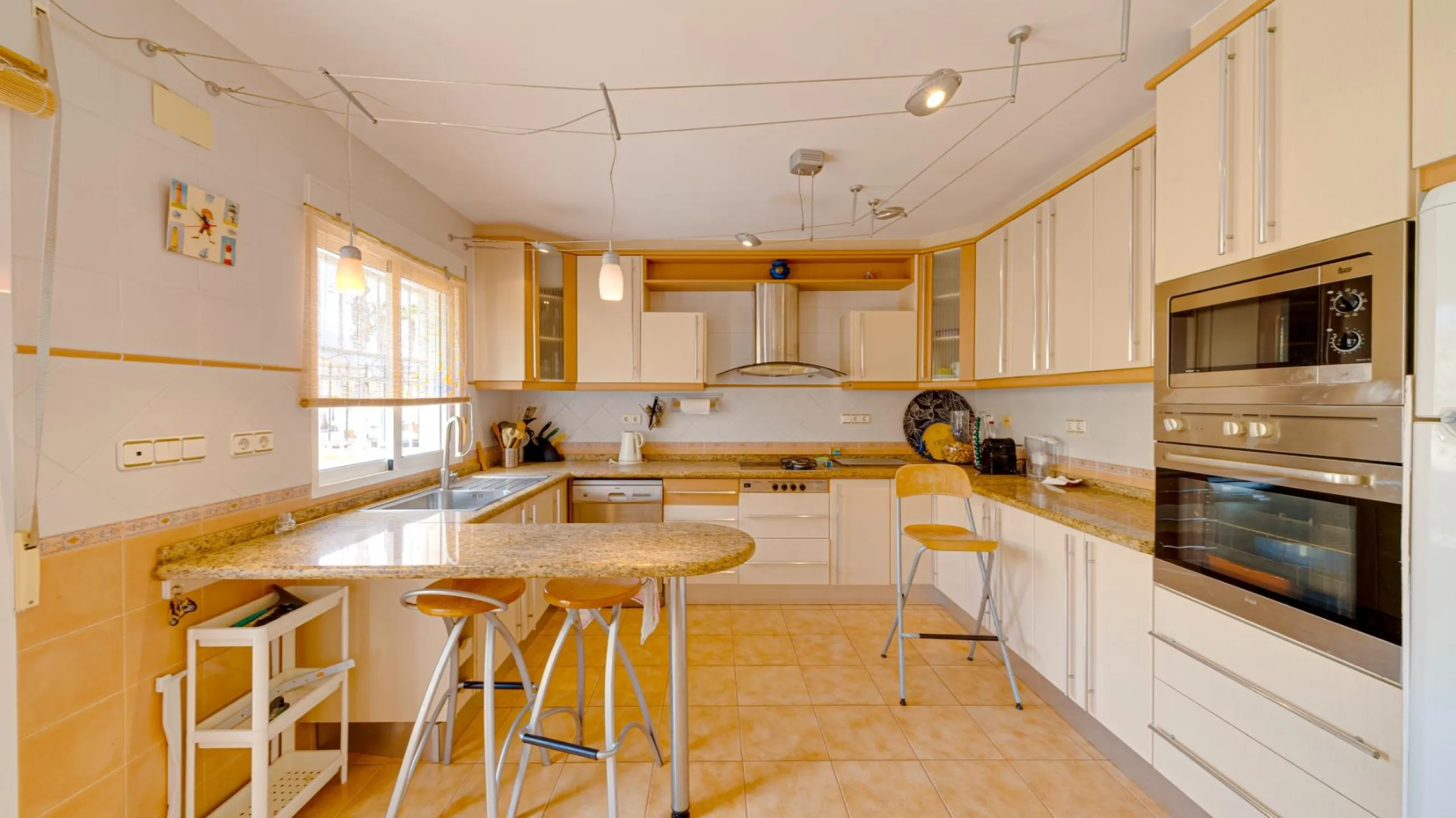 Large corner semi-detached house with sea views,
