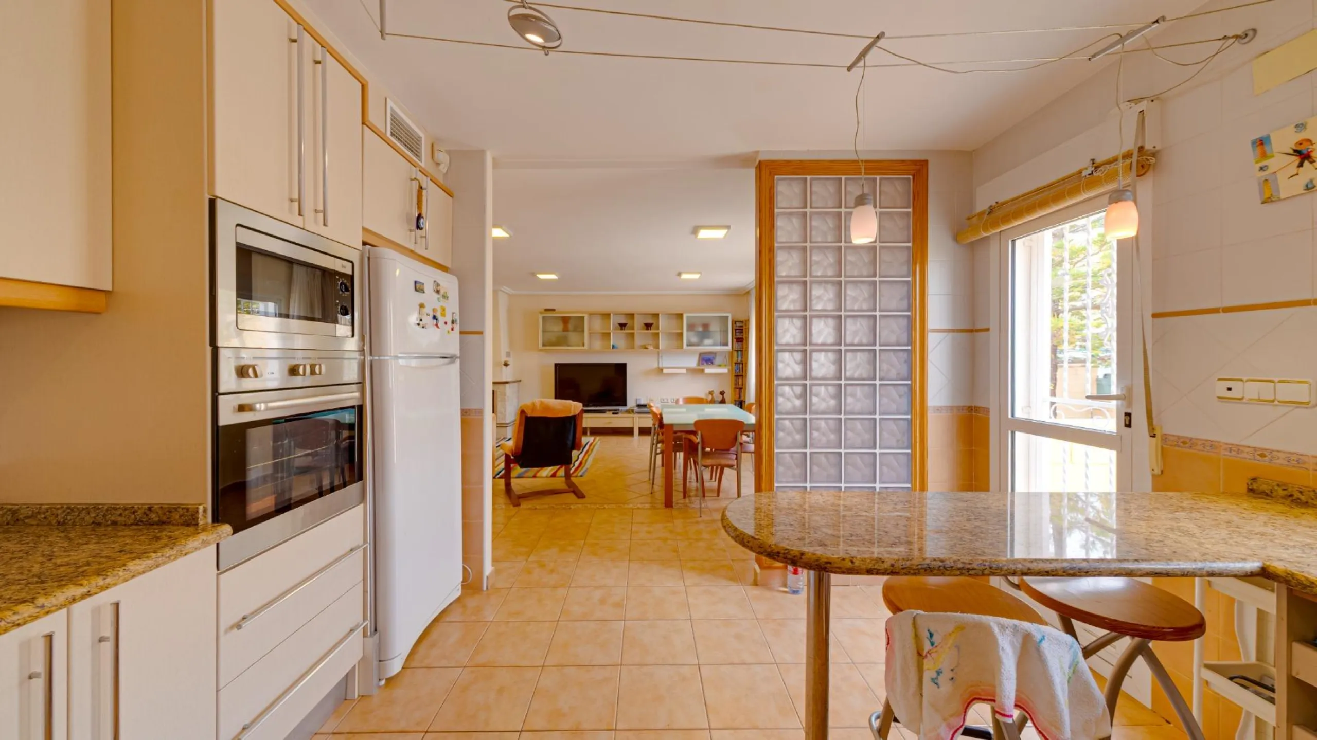 Large corner semi-detached house with sea views,