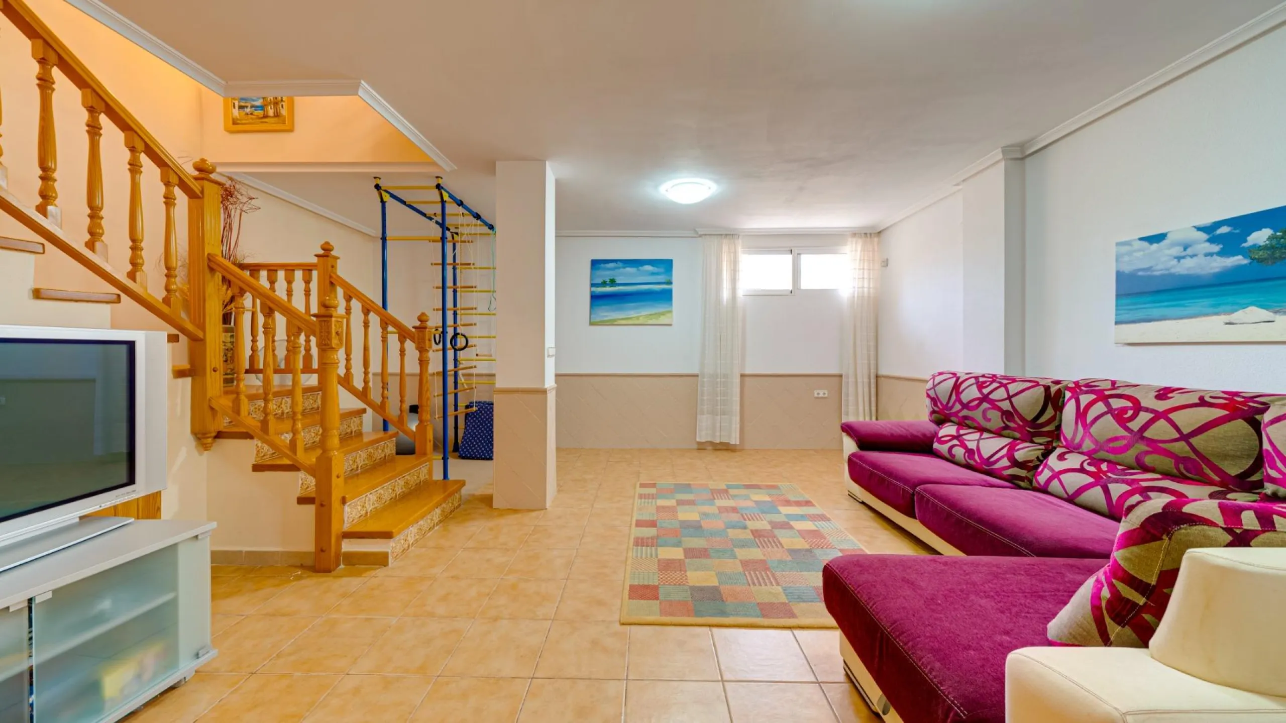 Large corner semi-detached house with sea views,