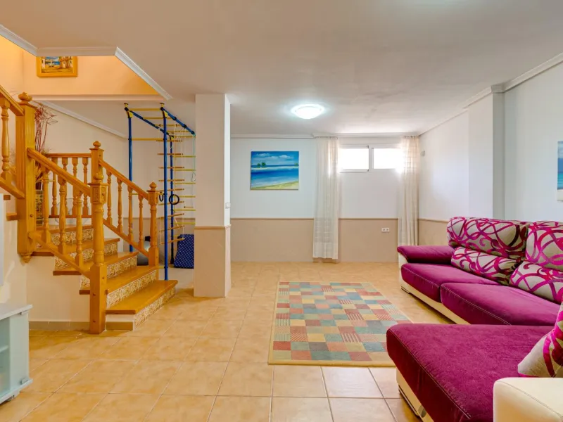 Large corner semi-detached house with sea views,