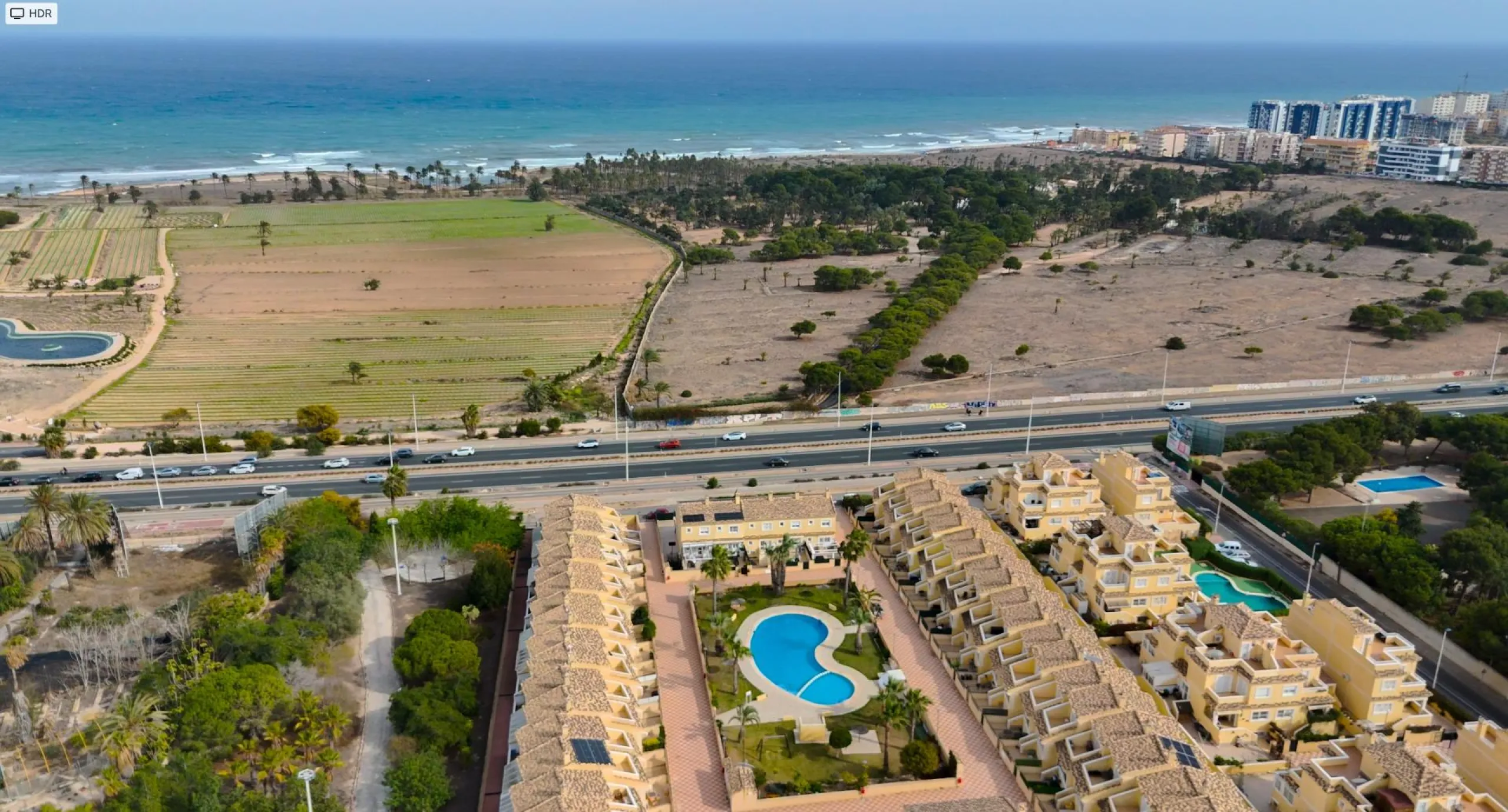 Large corner semi-detached house with sea views,