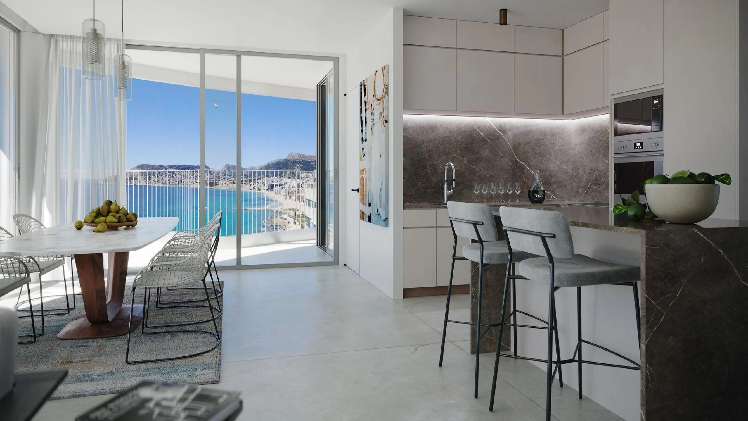 Homes with modern design and high technology on the front line