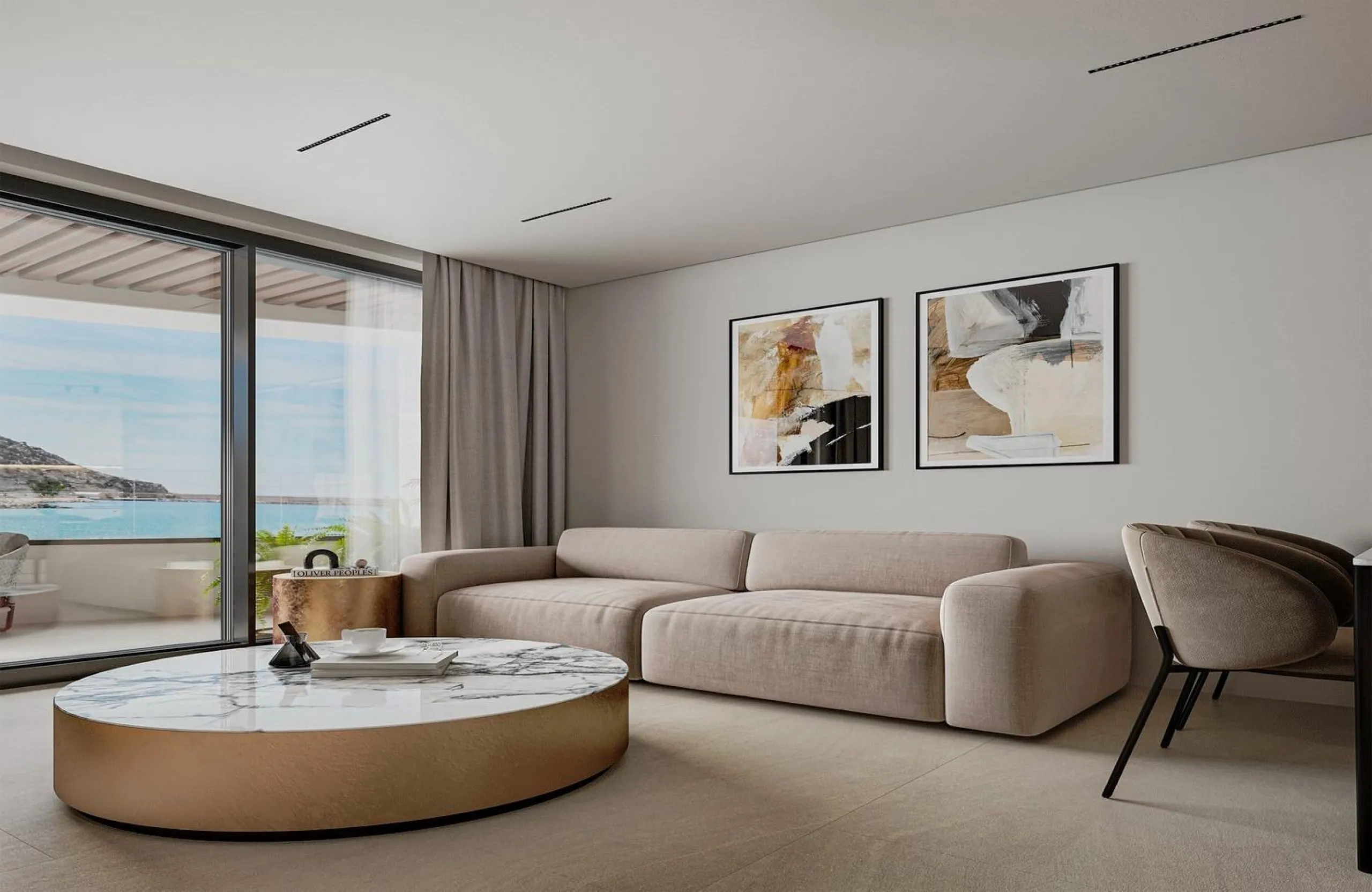 New designer apartments facing the Mediterranean Sea