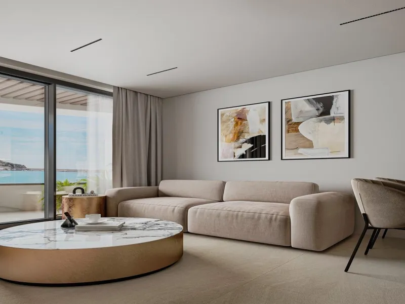 New designer apartments facing the Mediterranean Sea