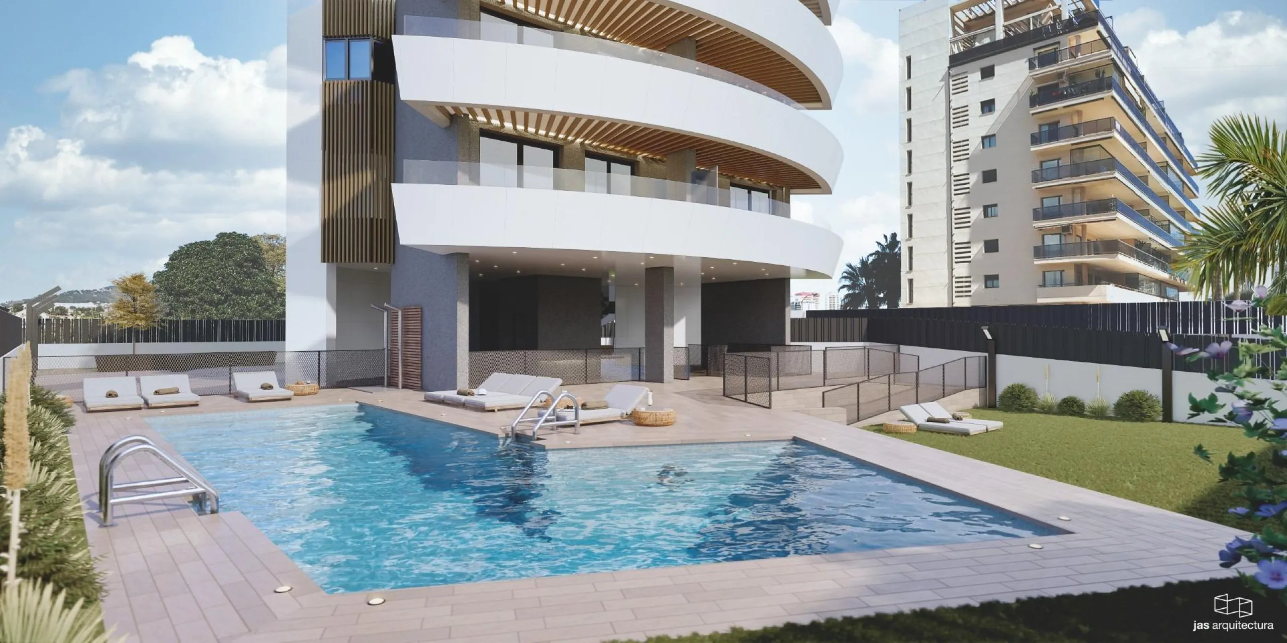 New designer apartments facing the Mediterranean Sea
