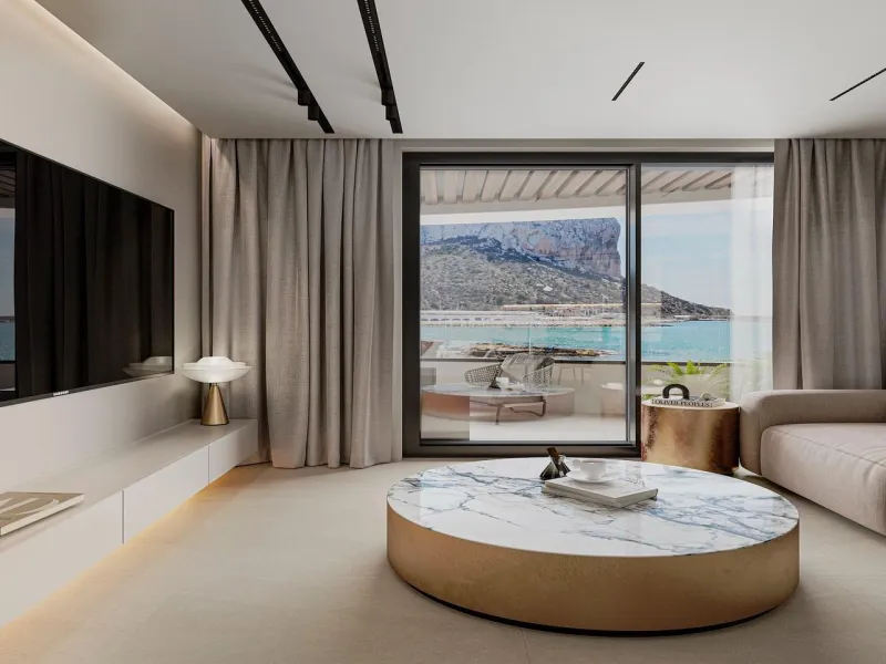 New designer apartments facing the Mediterranean Sea