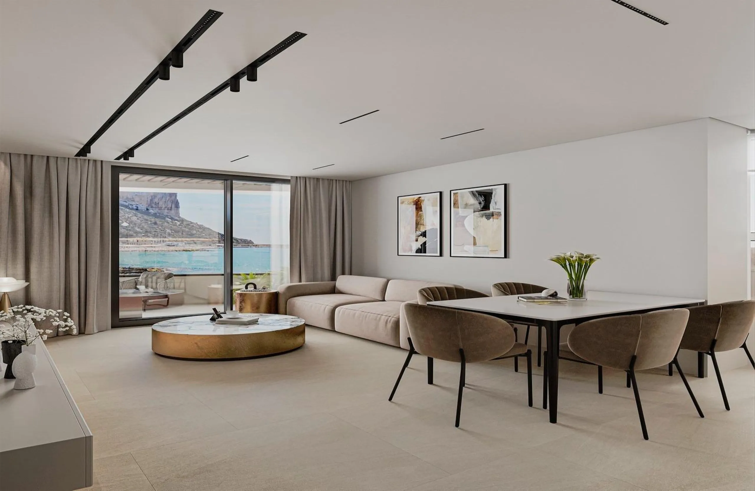 New designer apartments facing the Mediterranean Sea