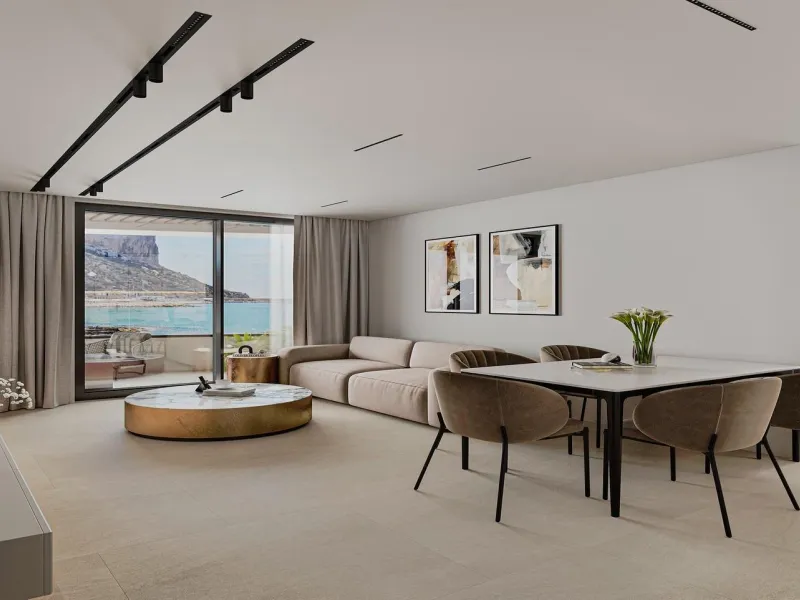 New designer apartments facing the Mediterranean Sea