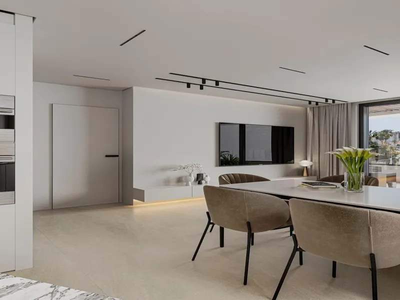 New designer apartments facing the Mediterranean Sea
