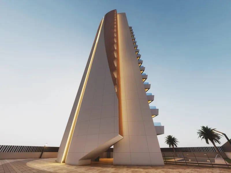 New designer apartments facing the Mediterranean Sea