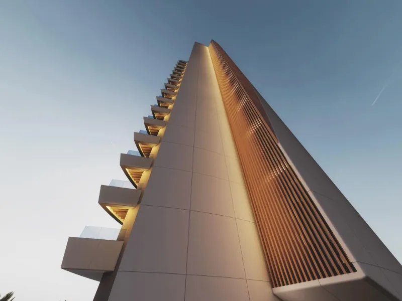 New designer apartments facing the Mediterranean Sea