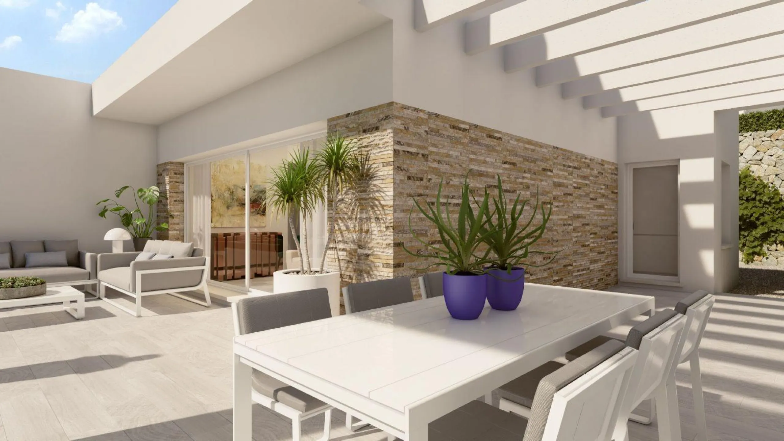 VILLAS EN ALGORFA. 3 DORM. 2 BAÑOS. VALLA DE UNA PLANTA. 136 M2 DE CASA. PARCELA 470 M2.SOTANO 180M2