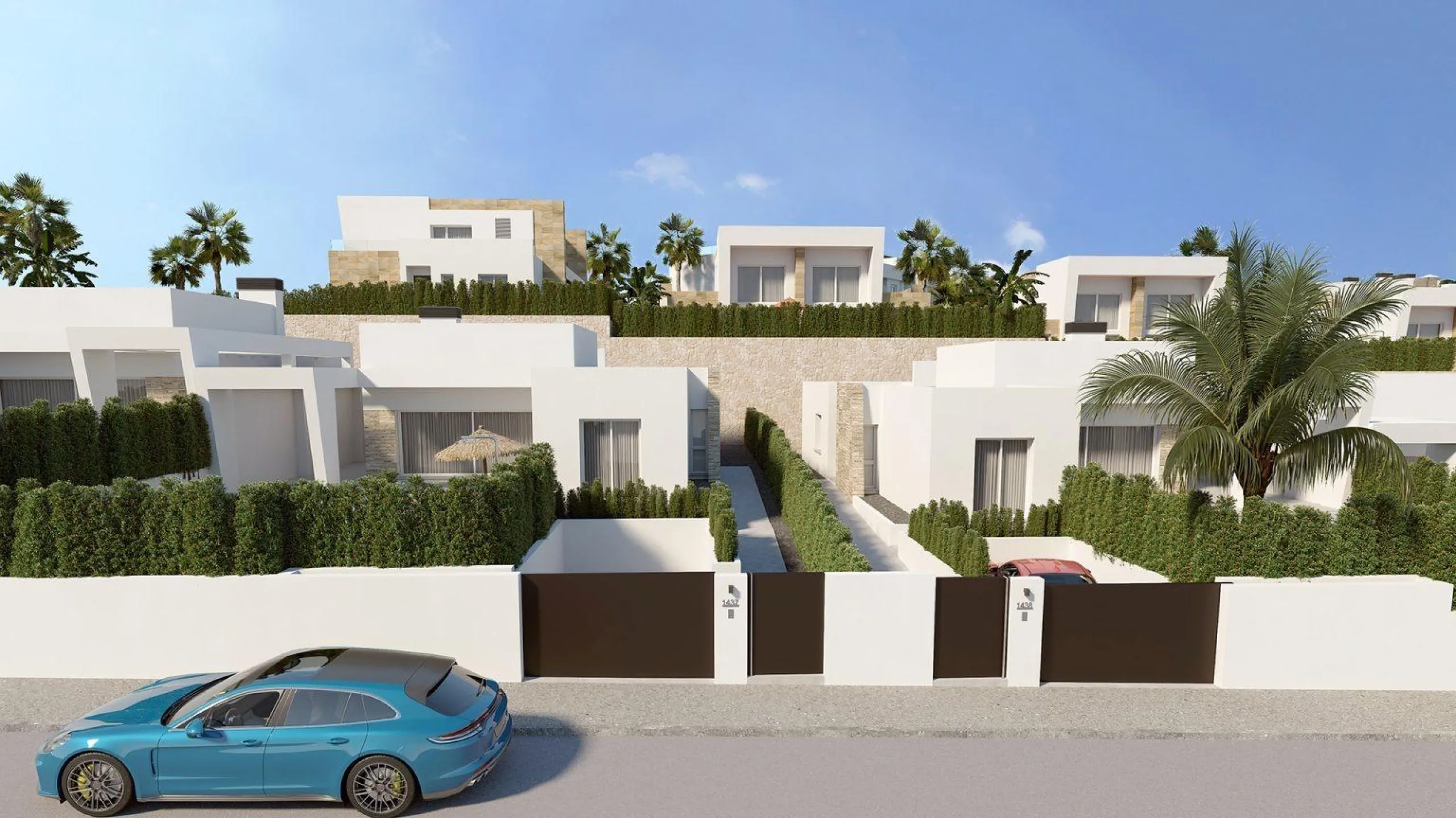 VILLAS EN ALGORFA. 3 DORM. 2 BAÑOS. VALLA DE UNA PLANTA. 136 M2 DE CASA. PARCELA 470 M2.SOTANO 180M2