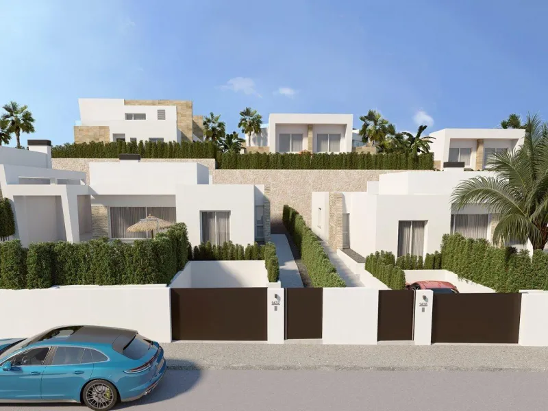 VILLAS EN ALGORFA. 3 DORM. 2 BAÑOS. VALLA DE UNA PLANTA. 136 M2 DE CASA. PARCELA 470 M2.SOTANO 180M2