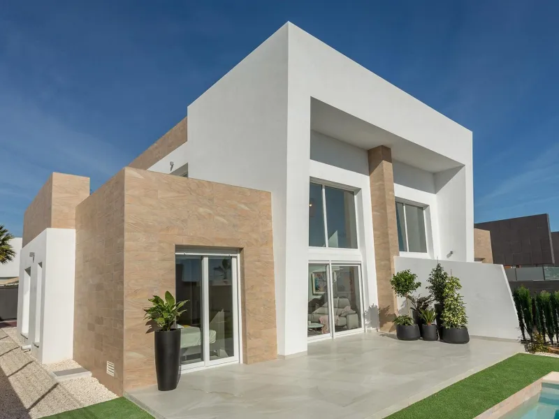 VILLAS PAREADAS EN ALGORFA. 3 DORM. 2 BAÑOS. PISCINA PRIVADA. PARCELA 260 M2.