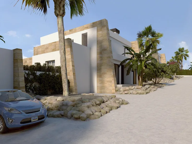 VILLAS PAREADAS EN ALGORFA. 3 DORM. 2 BAÑOS. PISCINA PRIVADA. PARCELA 260 M2.