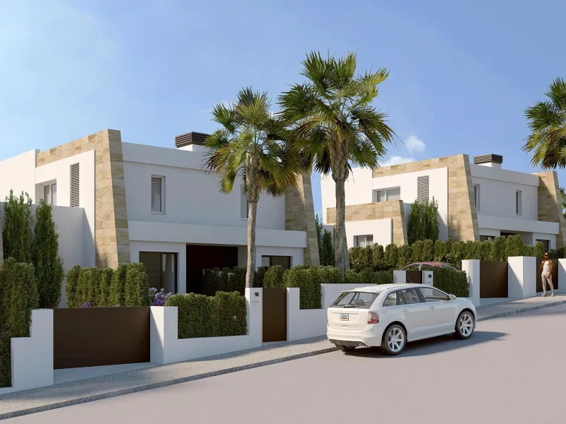 VILLAS PAREADAS EN ALGORFA. 3 DORM. 2 BAÑOS. PISCINA PRIVADA. PARCELA 260 M2.