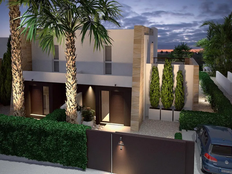 VILLAS PAREADAS EN ALGORFA. 3 DORM. 2 BAÑOS. PISCINA PRIVADA. PARCELA 260 M2.
