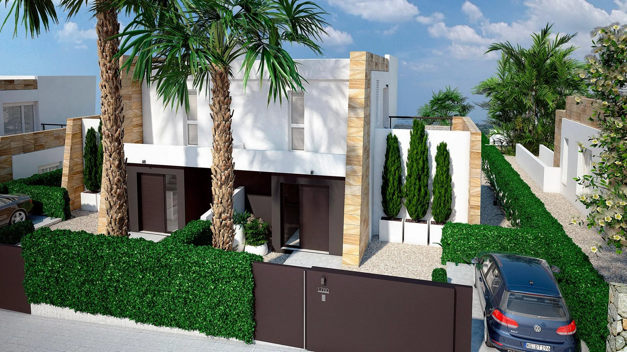 VILLAS PAREADAS EN ALGORFA. 3 DORM. 2 BAÑOS. PISCINA PRIVADA. PARCELA 260 M2.