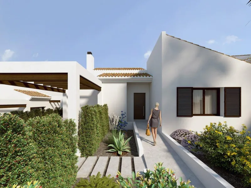 VILLAS DE UNA PLANTA EN ALGORFA. 3 DOR. 2 BAÑOS. 135 M2 DE CASA. 437 DE PARLELA. PISCINA PROPIA.