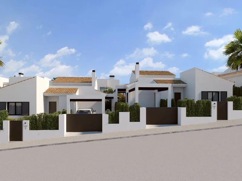 VILLAS DE UNA PLANTA EN ALGORFA. 3 DOR. 2 BAÑOS. 135 M2 DE CASA. 437 DE PARLELA. PISCINA PROPIA.