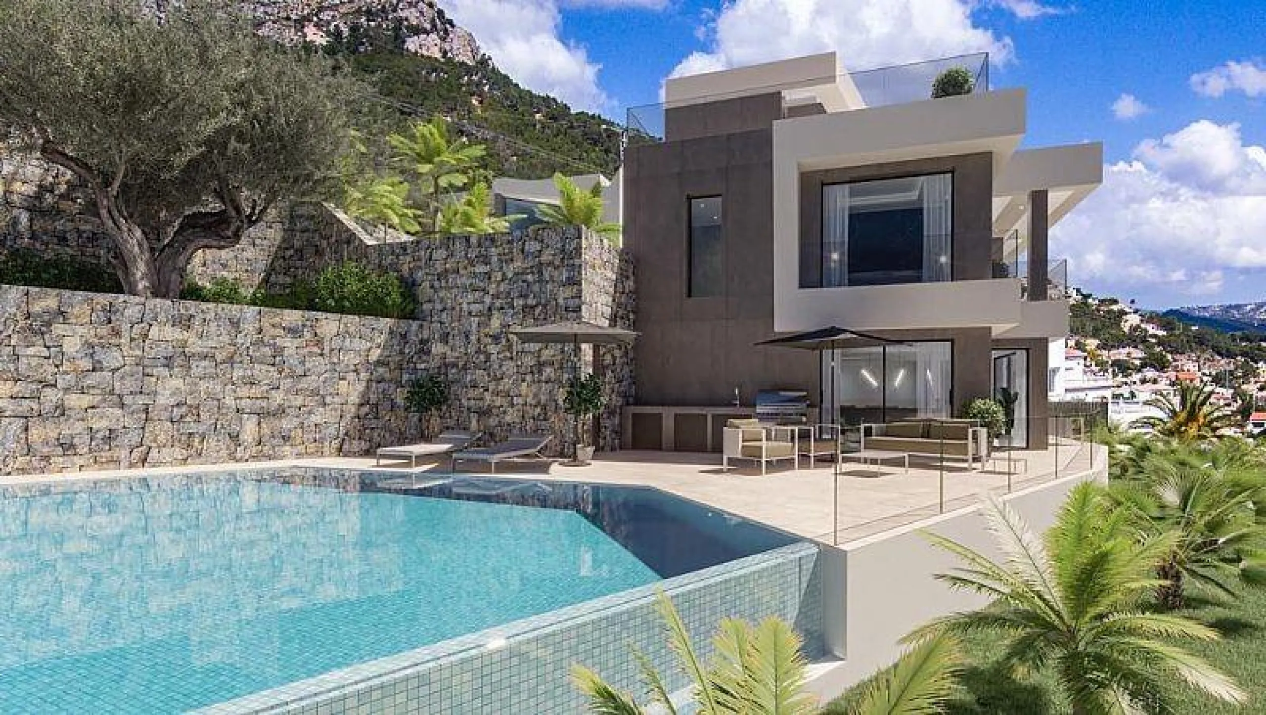 Villa de lujo con piscina privada y vistas al mar