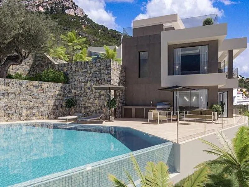 Villa de lujo con piscina privada y vistas al mar