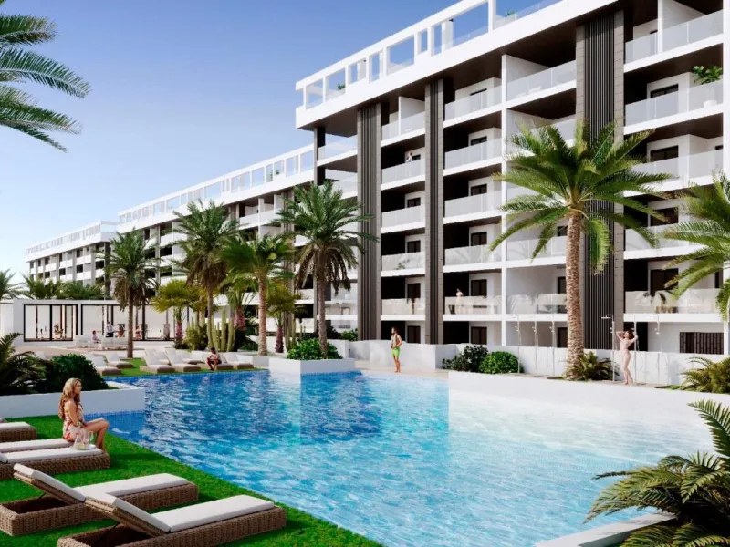 APARTAMENTOS DE OBRA NUEVA CON VISTAS AL MAR. 2 DOR. 2 BAÑOS. APARCAMENTO. PISCINA. PLAYA A 700 M.