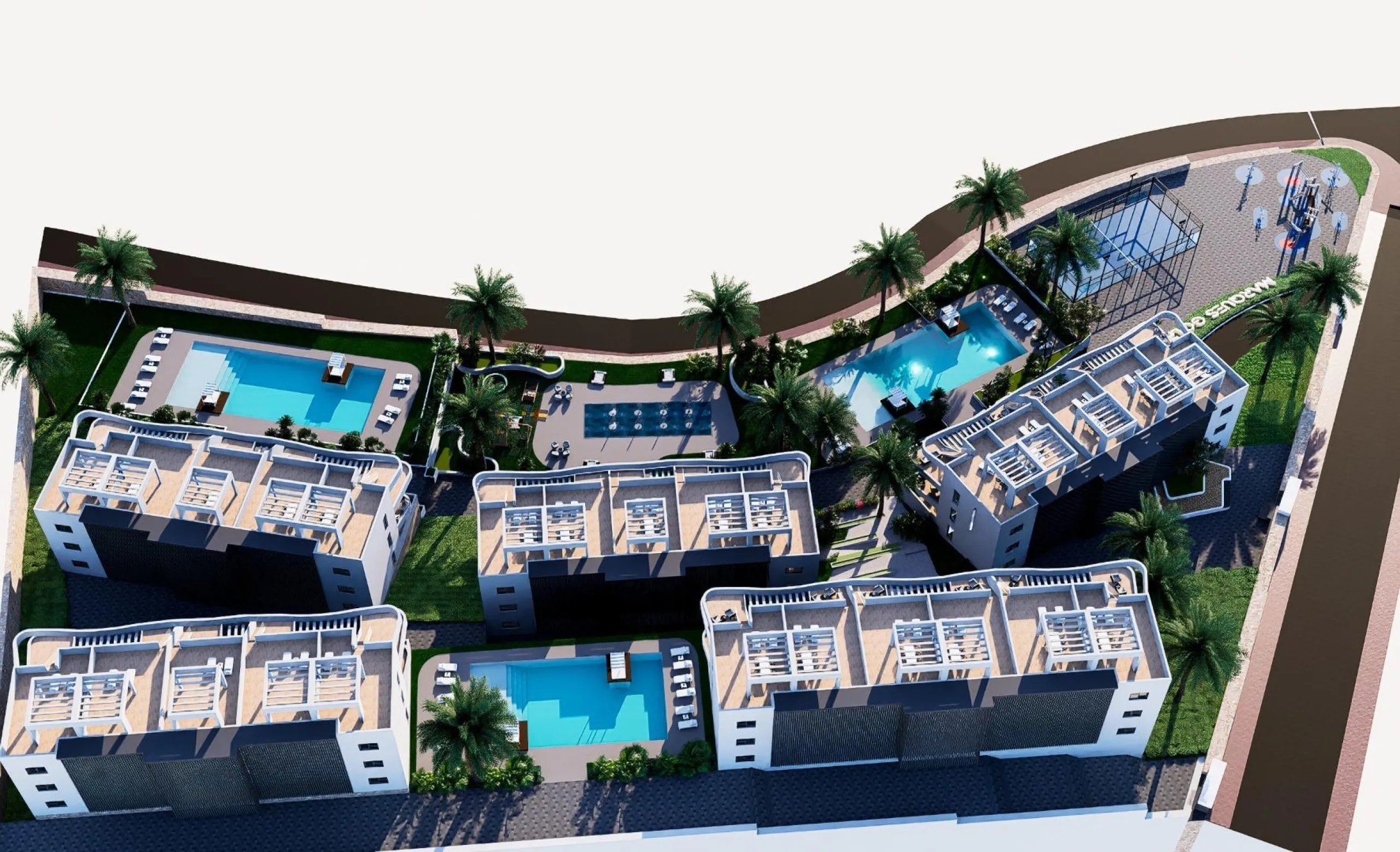 New exclusive homes with sea views