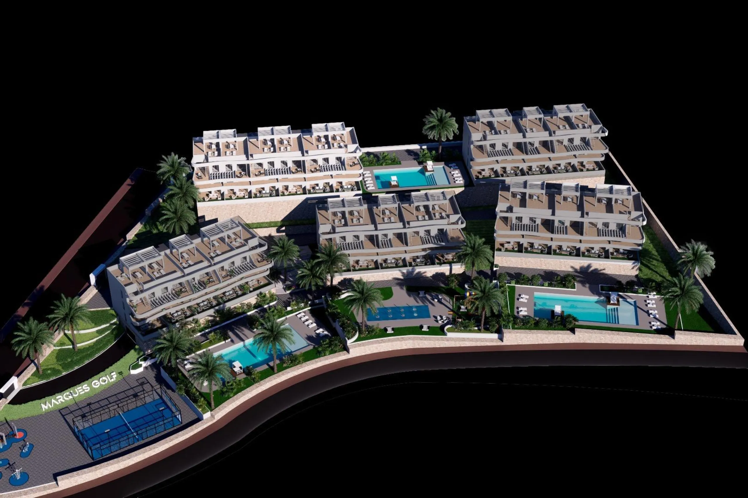 New exclusive homes with sea views