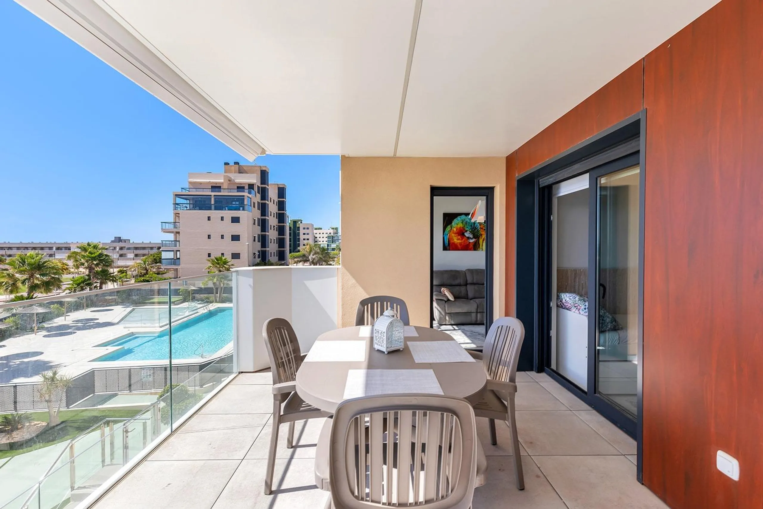 APARTAMENTO CON VISTAS AL MAR EN MIL PALMERAS. 2 DORM. 2 BAÑOS. GARAJE+TRASTERO. TERRAZA 20 M2.