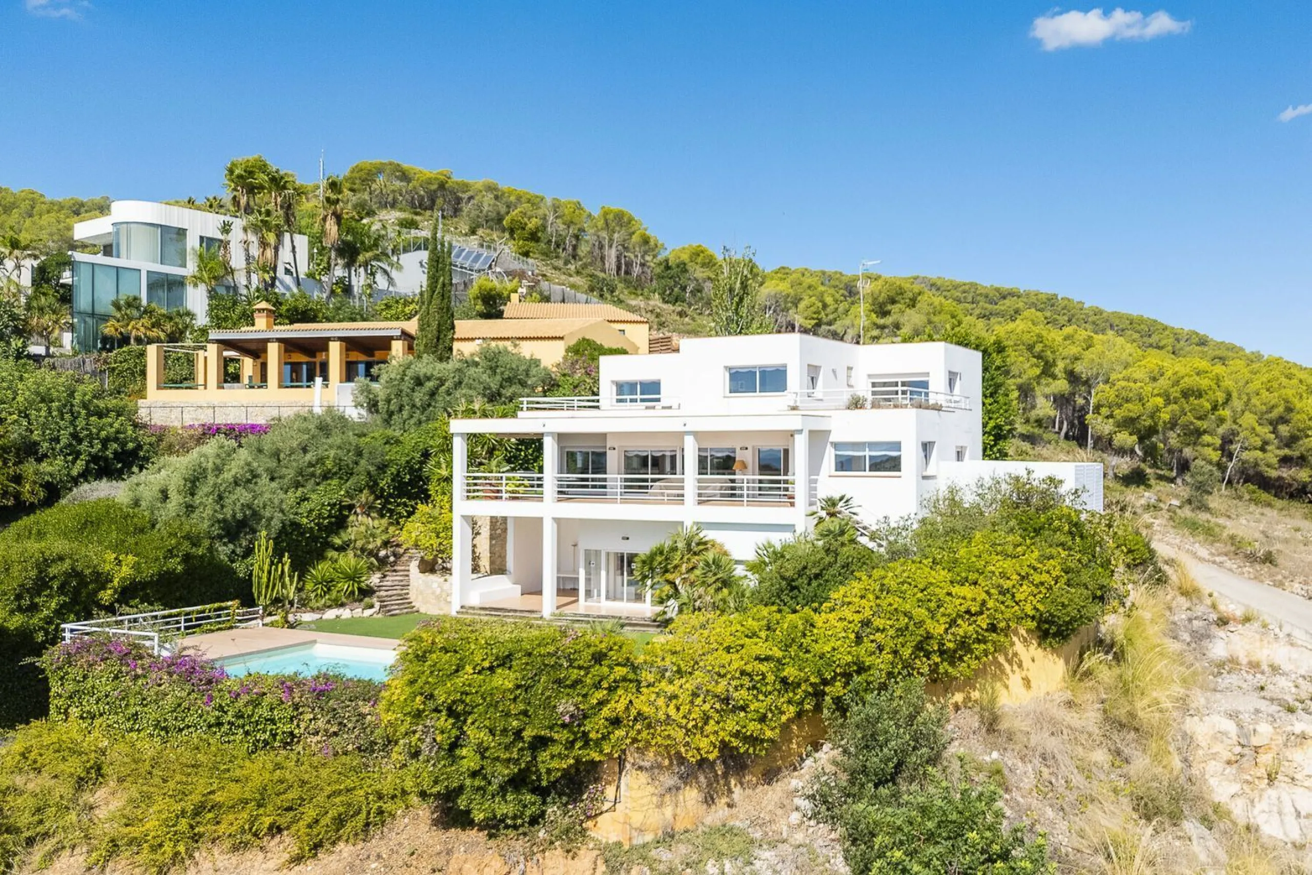 Villa with Panoramic Sea and Golf Views in Sitges, Can Girona