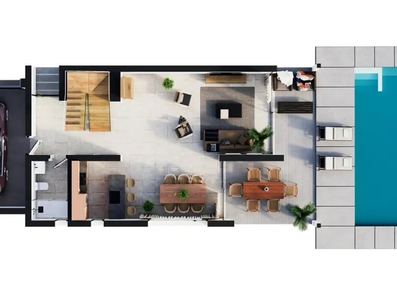 Villas independientes con piscina privada