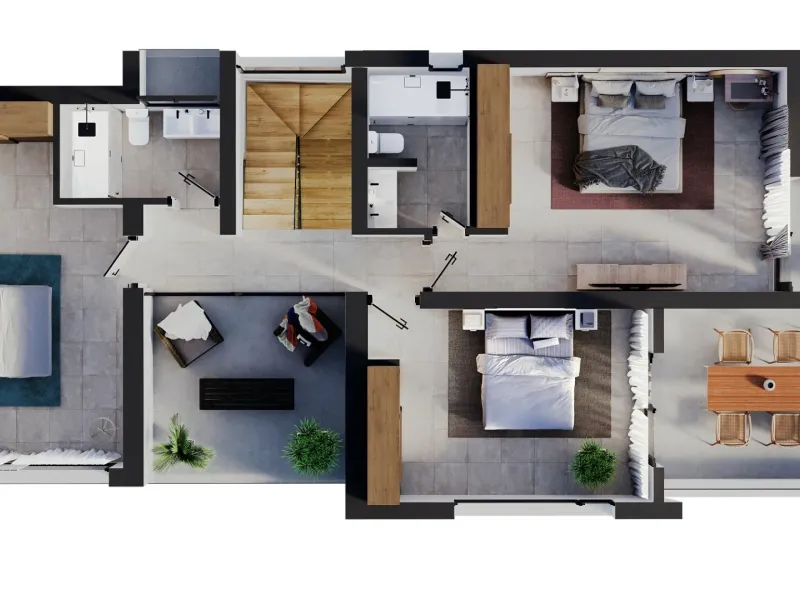 Villas independientes con piscina privada