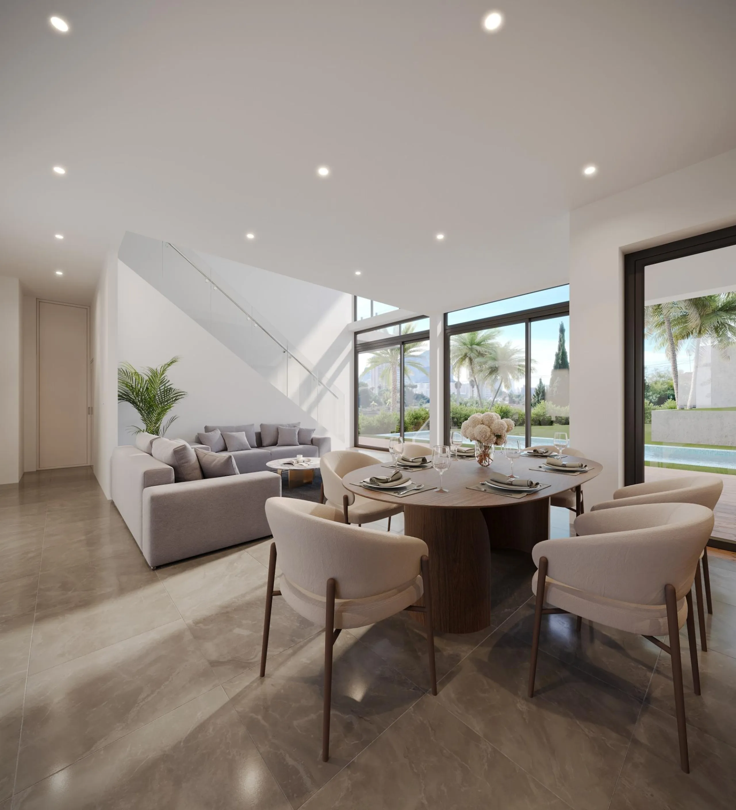 Detached villas with private pool in La Merced