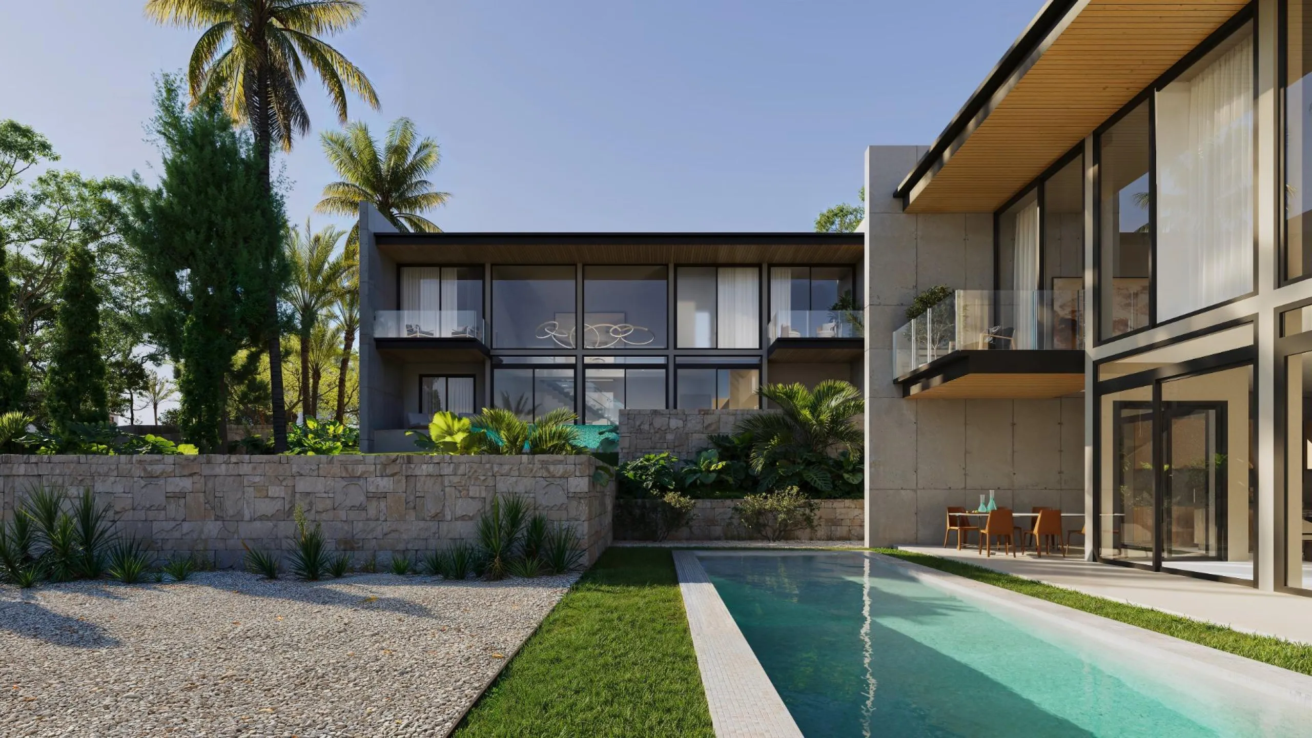 Detached villas with private pool in La Merced