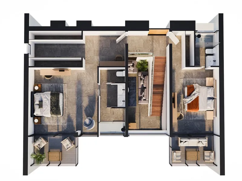 Detached villas with private pool in La Merced