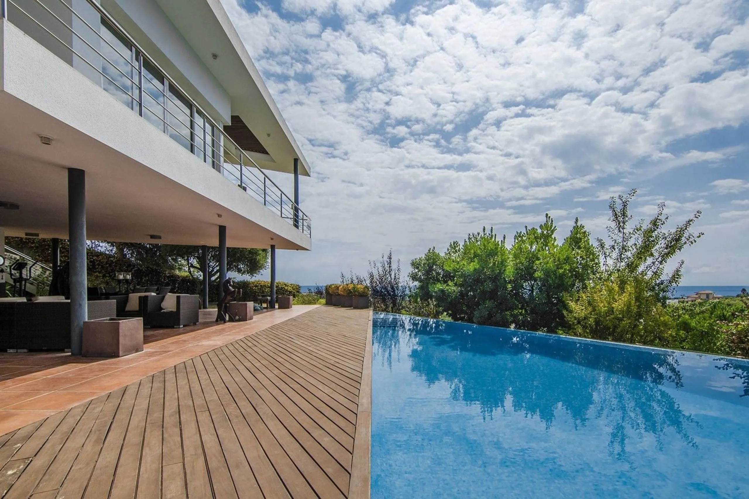 Contemporary Villa with Sea Views Next to Golf Terramar in Sitges, Barcelona